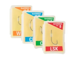 Avid Carp Reaction Hooks Long Shank Hook 8 Barbed (12pcs)