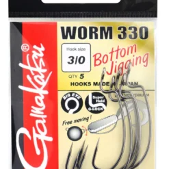 Gamakatsu Worm 330 Bottom Jigging Hooks Size 5/0 -Goedkope Vissen Paradijs Winkel 1a9d11432596e9bd
