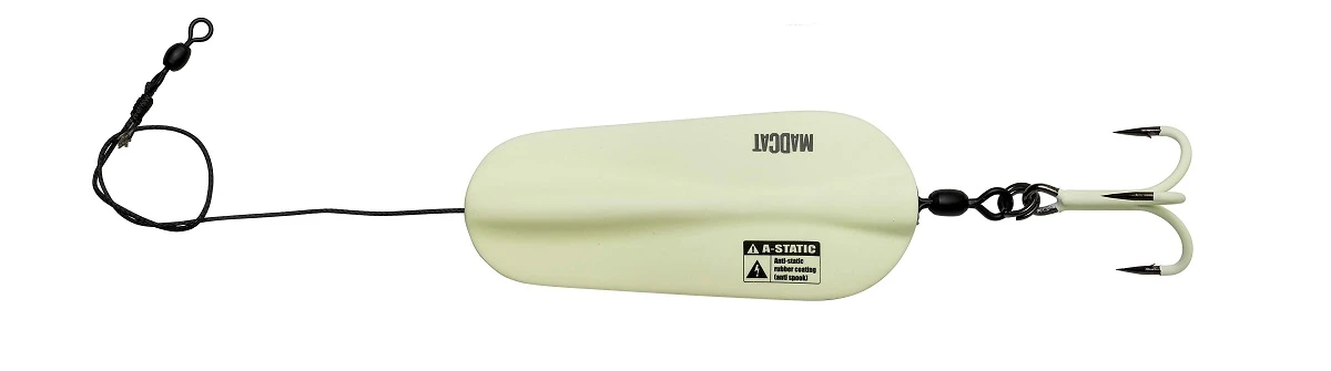 Madcat A-Static Inline Spoon Size 3/0 125g Sinking Glow-In-The-Dark 1 Madcat A-Static Inline Spoon Size 3/0 125g Sinking Glow-In-The-Dark