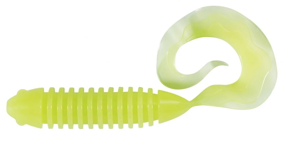 Spro Wave Tail Grub 7,6cm (9 Stuks) Crazy Chartreuse 1 Spro Wave Tail Grub 7,6cm (9 Stuks) Crazy Chartreuse