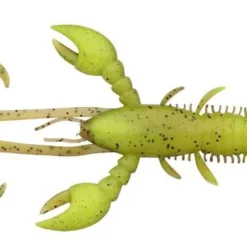 Berkley Hollow Craw 10cm Brown Chartreuse UV (8 Stuks)