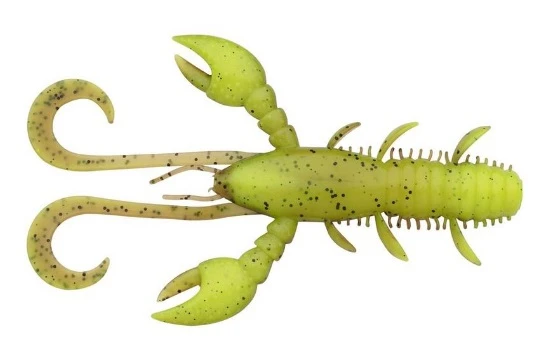 Berkley Hollow Craw 10cm Brown Chartreuse UV (8 Stuks) 1 Berkley Hollow Craw 10cm Brown Chartreuse UV (8 Stuks)