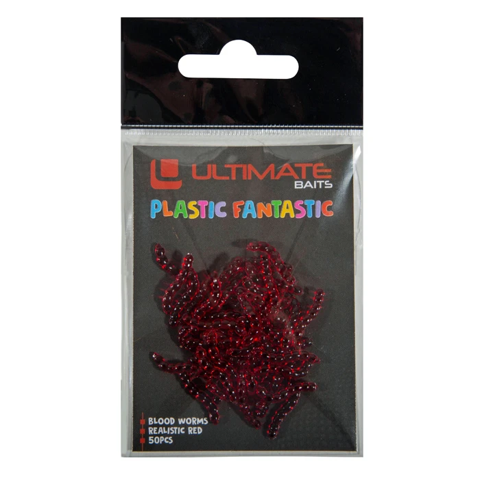 Ultimate Baits Bloodworms Transparant Red Imitatie Aas (50pcs) 2 Ultimate Baits Bloodworms Transparant Red Imitatie Aas (50pcs) - Afbeelding 2