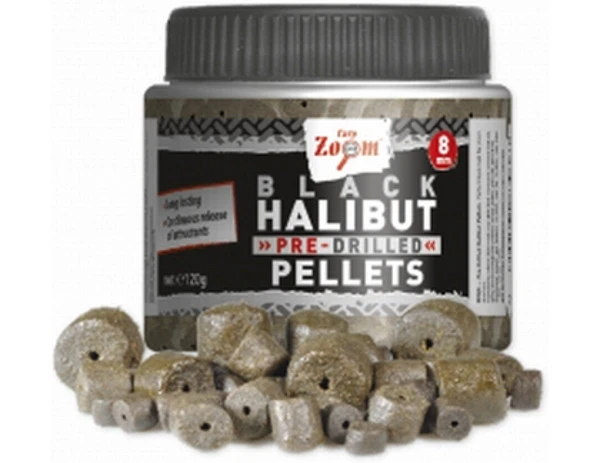 Carp Zoom Pre-Drilled Black Halibut Pellets 20mm 120g 2 Carp Zoom Pre-Drilled Black Halibut Pellets 20mm 120g - Afbeelding 2