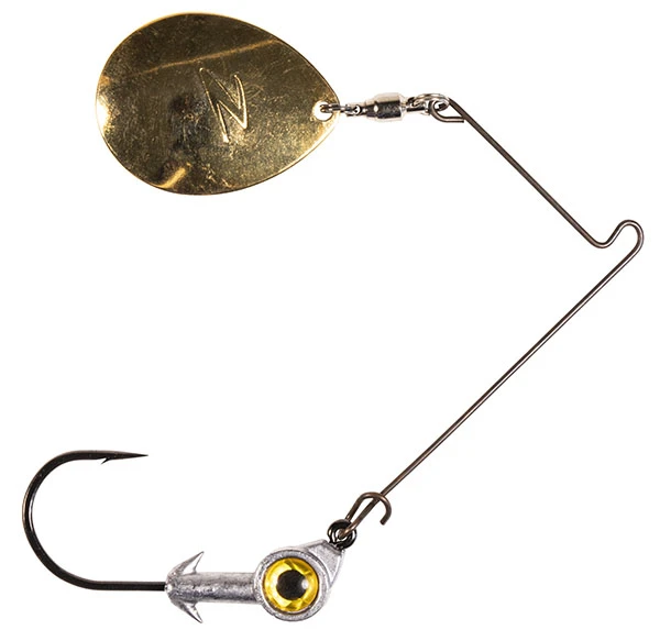 Z-Man Bullzeye Spinnerbait Gold Size 4.5 3/16oz 1 Z-Man Bullzeye Spinnerbait Gold Size 4.5 3/16oz
