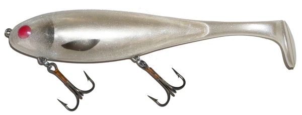 Musky Innovations Regular Shallow Swimmin' Dawg 8" Pearl White 1 Musky Innovations Regular Shallow Swimmin' Dawg 8" Pearl White