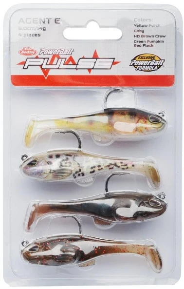 Berkley Pulse Agent E Softbait 4-Pack 8.0cm (14g) 2 Berkley Pulse Agent E Softbait 4-Pack 8.0cm (14g) - Afbeelding 2