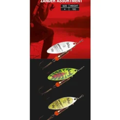 Effzett Assortment 4Pcs Spinner #3 12gr Sinking Zander
