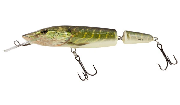 Salmo Jointed Pike Deep Runner Plug Real Pike 11cm 1 Salmo Jointed Pike Deep Runner Plug Real Pike 11cm