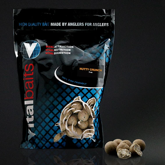 Vital Baits Boilies Nutty Crunch 14mm (1kg) 1 Vital Baits Boilies Nutty Crunch 14mm (1kg)