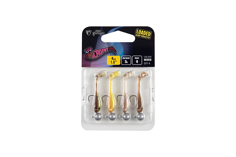 Fox Rage Micro Fry Mixed UV Colour Pack Loaded Softbaits 4cm (3g) (4 Stuks) 5 Fox Rage Micro Fry Mixed UV Colour Pack Loaded Softbaits 4cm (3g) (4 Stuks) - Afbeelding 5