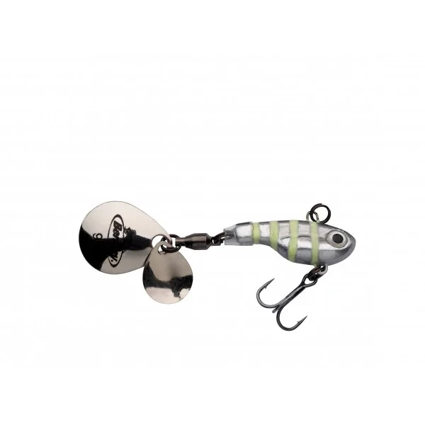 Berkley Pulse Spintail 5g Glow Silver Zebra 1 Berkley Pulse Spintail 5g Glow Silver Zebra