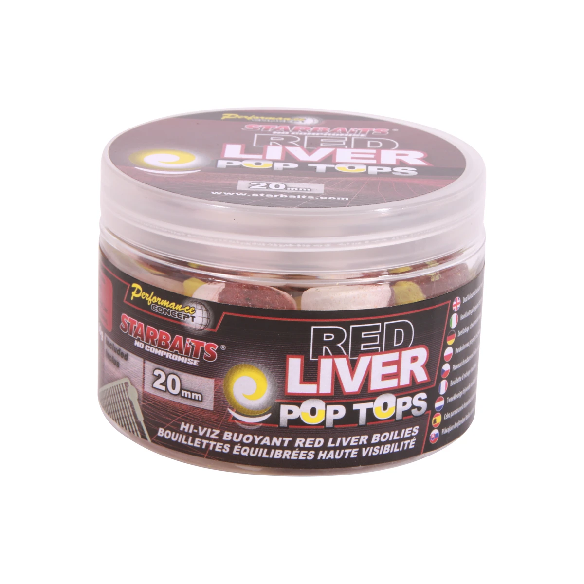 Starbaits Performance Concept Red Liver Pop Tops 20mm (60g) 1 Starbaits Performance Concept Red Liver Pop Tops 20mm (60g)