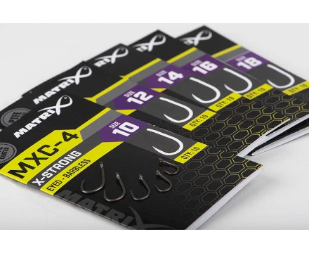 Matrix MXC-4 Barbless Eyed Witvishaken (10st) Maat 12 3 Matrix MXC-4 Barbless Eyed Witvishaken (10st) Maat 12 - Afbeelding 3