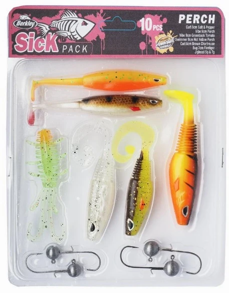 Berkley Sick Pack Perch Softbait Kit (10pcs) 2 Berkley Sick Pack Perch Softbait Kit (10pcs) - Afbeelding 2