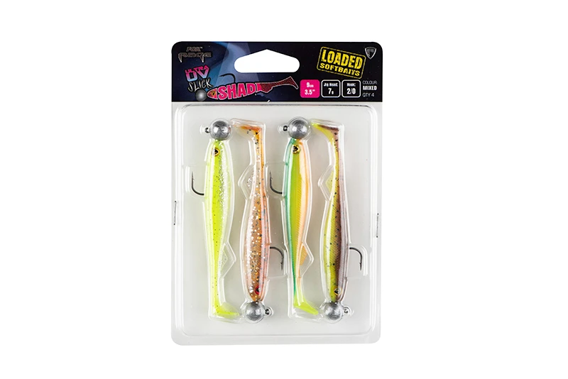 Fox Rage Slick Shad Mixed UV Colour Pack Loaded 7cm + 5g (4pcs) 1 Fox Rage Slick Shad Mixed UV Colour Pack Loaded 7cm + 5g (4pcs)