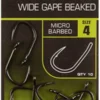 Fox Carp Hooks Wide Gape Beaked #6