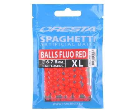 Cresta Spaghetti Balls XL Fluo Red 1 Cresta Spaghetti Balls XL Fluo Red