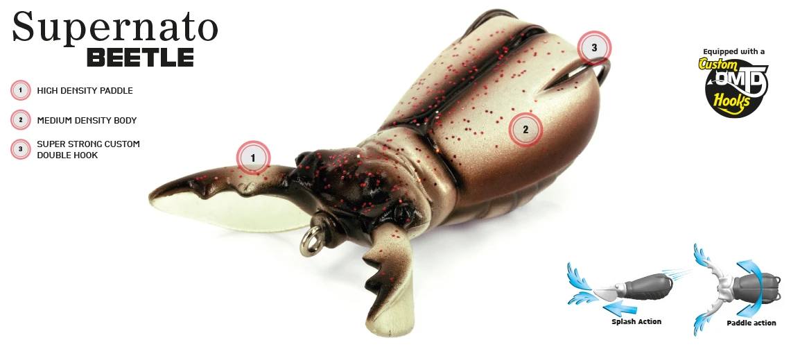 Molix Supernato Beetle (7,5cm | 17g) Brown Frog 3 Molix Supernato Beetle (7,5cm | 17g) Brown Frog - Afbeelding 3