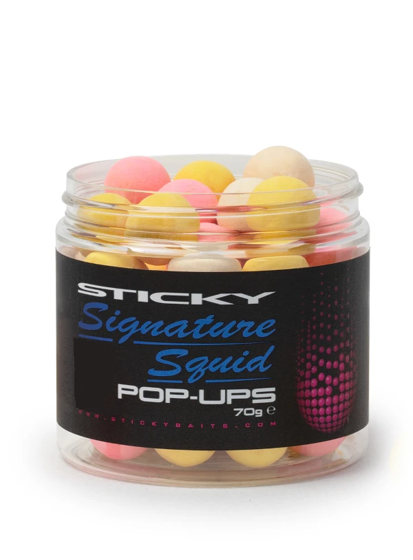 Sticky Baits Signature Squid Pop-Ups 12mm 70gr Pot 1 Sticky Baits Signature Squid Pop-Ups 12mm 70gr Pot