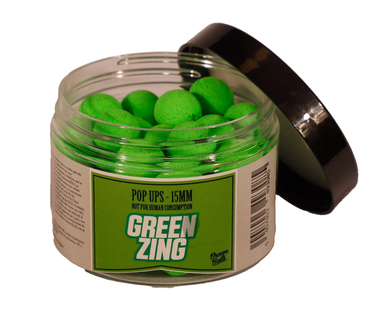 Dreambaits Green Zing Pop Ups 12mm 2 Dreambaits Green Zing Pop Ups 12mm - Afbeelding 2