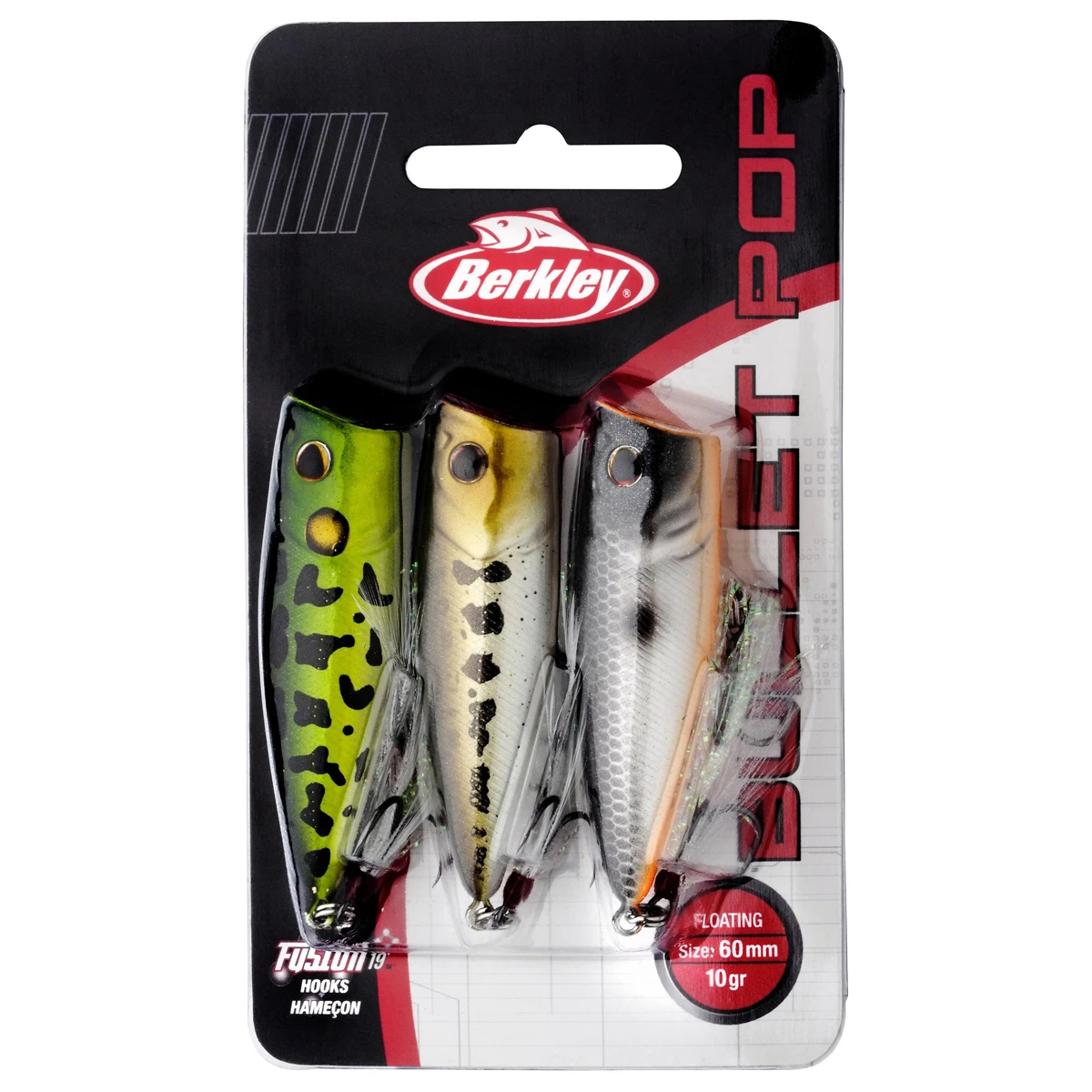 Berkley Bullet Pop 3 Pack 6cm (6g) 1 Berkley Bullet Pop 3 Pack 6cm (6g)