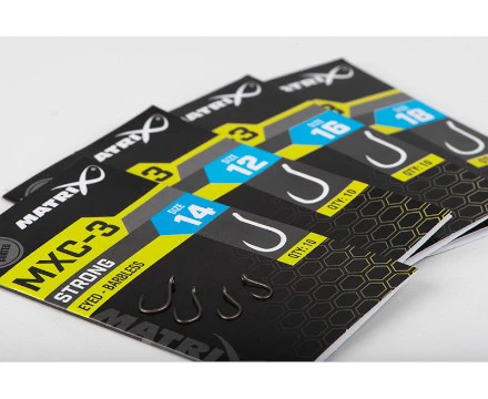 Matrix MXC-3 Barbless Eyed Witvishaken (10st) Maat 12 3 Matrix MXC-3 Barbless Eyed Witvishaken (10st) Maat 12 - Afbeelding 3