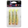 Fox Rage Pro Shad Pack 10cm/4" UV Bright Perch (3pcs)