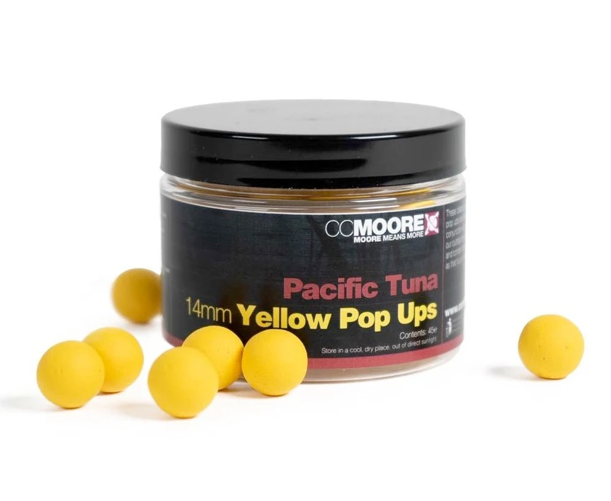 CC Moore Pacific Tuna Yel Pop Ups 14mm (45pcs) 1 CC Moore Pacific Tuna Yel Pop Ups 14mm (45pcs)