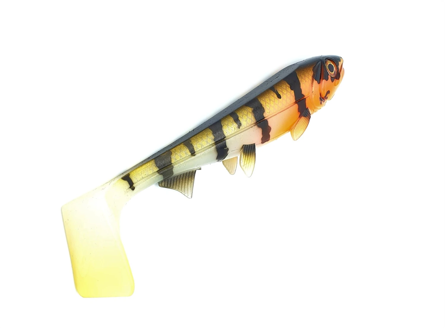 Hostagevalley Shad 14cm (25g) Red Head Perch 4 Hostagevalley Shad 14cm (25g) Red Head Perch - Afbeelding 4