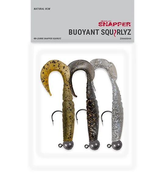 Korum Buoyant Squirlyz 8cm 5gr (3pcs) Natural 4 Korum Buoyant Squirlyz 8cm 5gr (3pcs) Natural - Afbeelding 4