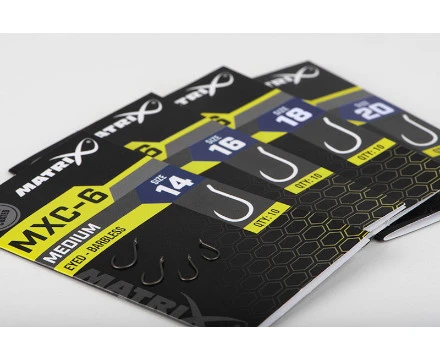 Matrix MXC-6 Barbless Eyed Witvishaken (10st) Maat 14 3 Matrix MXC-6 Barbless Eyed Witvishaken (10st) Maat 14 - Afbeelding 3