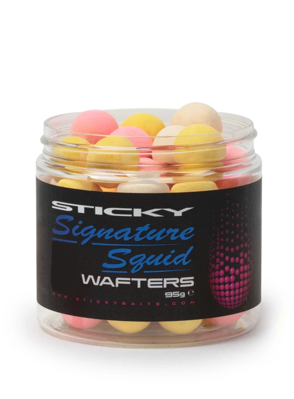 Sticky Baits Signature Squid Wafters 12mm 95gr Pot 1 Sticky Baits Signature Squid Wafters 12mm 95gr Pot