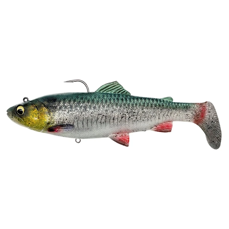 Savage Gear 4D Trout Rattle Shad 17cm 80gr Medium Sinking Green Silver 1 Savage Gear 4D Trout Rattle Shad 17cm 80gr Medium Sinking Green Silver