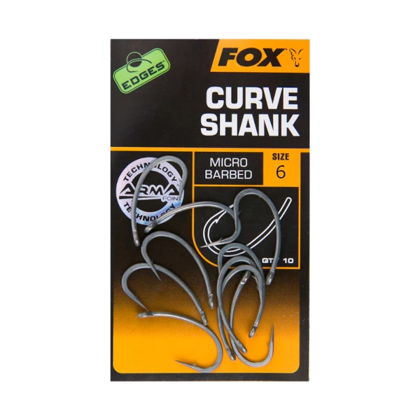Fox Edges Curve Shank Hooks Size 6 Micro Barbed 1 Fox Edges Curve Shank Hooks Size 6 Micro Barbed