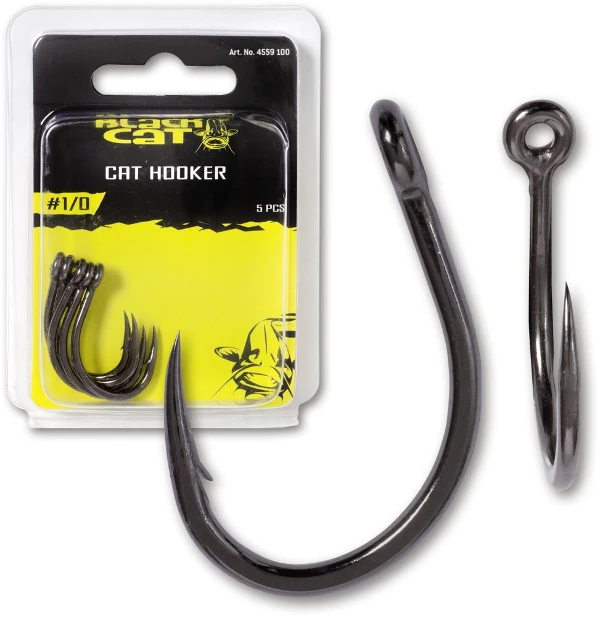 #1/0 Black Cat Cat Hooker DG DG Coating 5pcs 3 #1/0 Black Cat Cat Hooker DG DG Coating 5pcs - Afbeelding 3