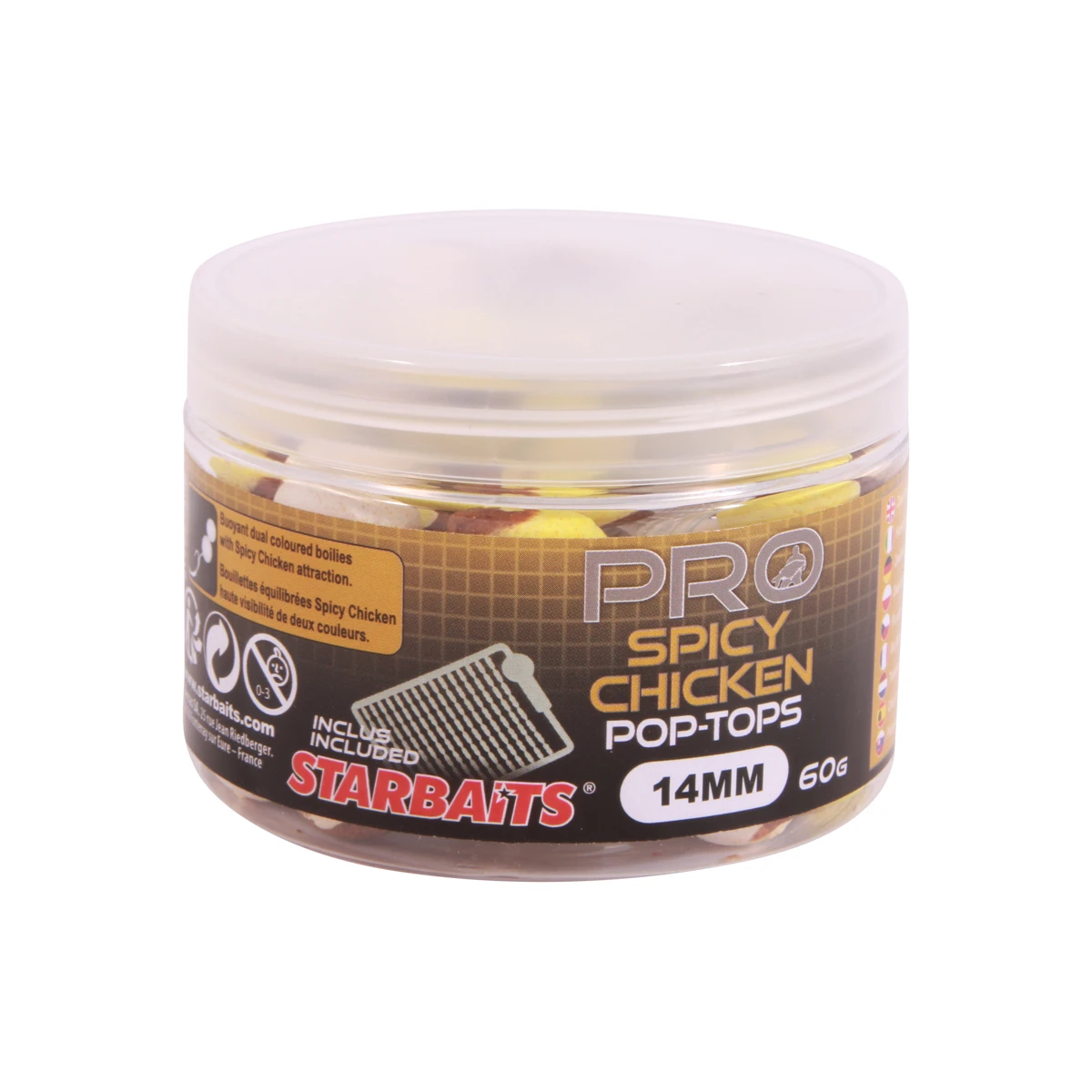 Starbaits Pro Spicy Chicken Pop Tops 60gr 14mm 1 Starbaits Pro Spicy Chicken Pop Tops 60gr 14mm