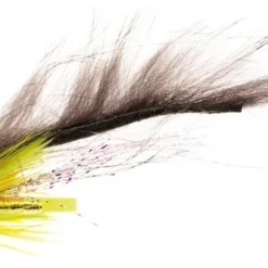 Unique Flie Jetstream Zonker Green Grizzly 1" Conehead