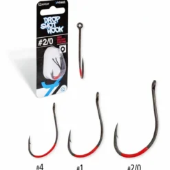Quantum 4street Drop Shot-Hooks #1 Dg Black Red 5pcs