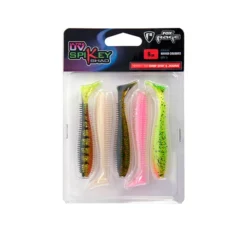 Fox Rage Spikey Shad UV Mixed Colour Pack 5pcs 12cm