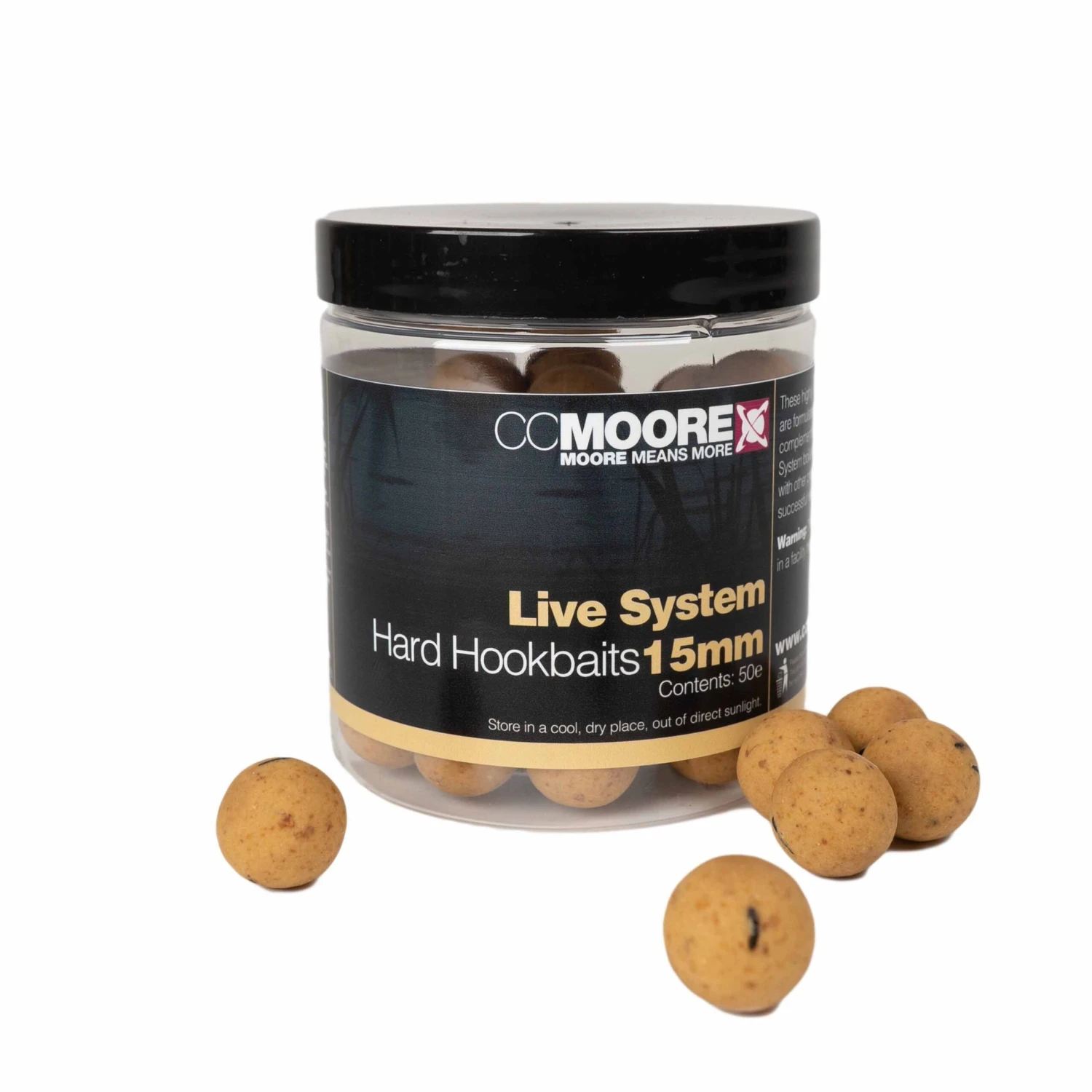 CC Moore Live System Hard Hookbaits 15mm (50 Stuks) 1 CC Moore Live System Hard Hookbaits 15mm (50 Stuks)