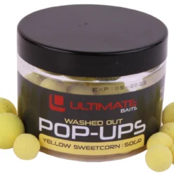 Ultimate Baits Wasted Out Pop Ups Yellow Sweetcorn 12+15mm 50g